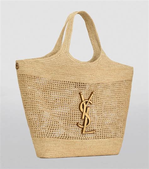 ysl raffia bag replica|ysl raffia tote bag.